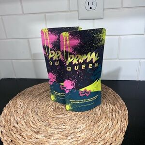 Primal Queen Supplement Pouch - Black with Neon Pink & Yellow